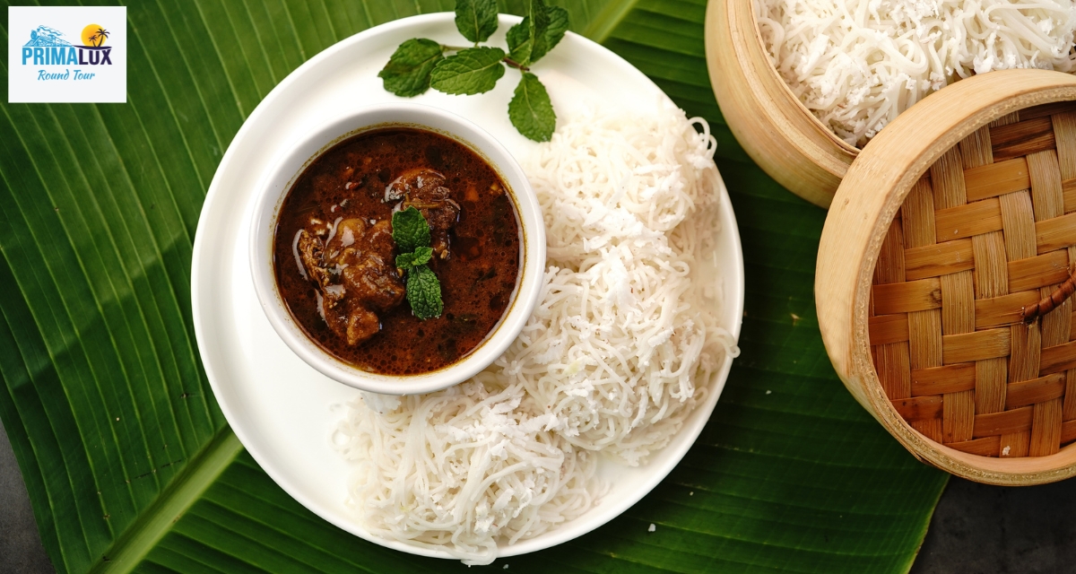 Sri Lankan string hoppers and curry